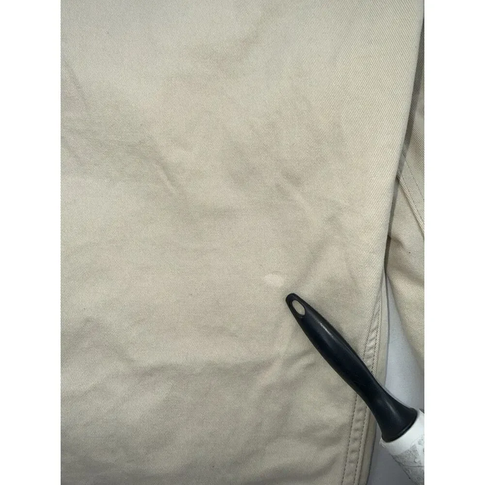 Lucky Brand Canvas Cargo Pants Men Size 36x32 Beige Y2K Skate